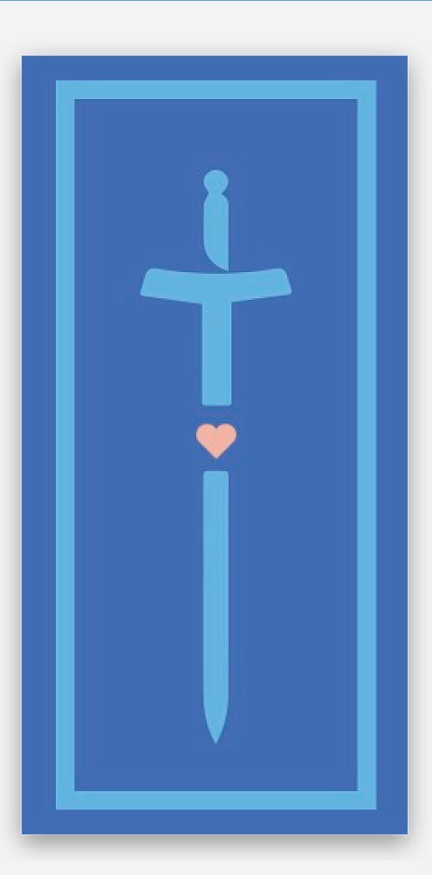 Warrior Mama Sword Logo Sticker