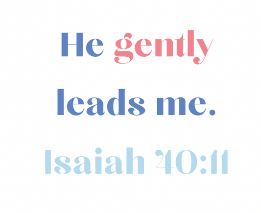 He Gently Leads Sticker