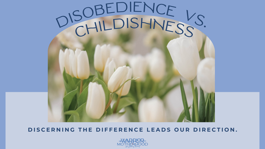 Discerning the Difference between childishness and disobedience