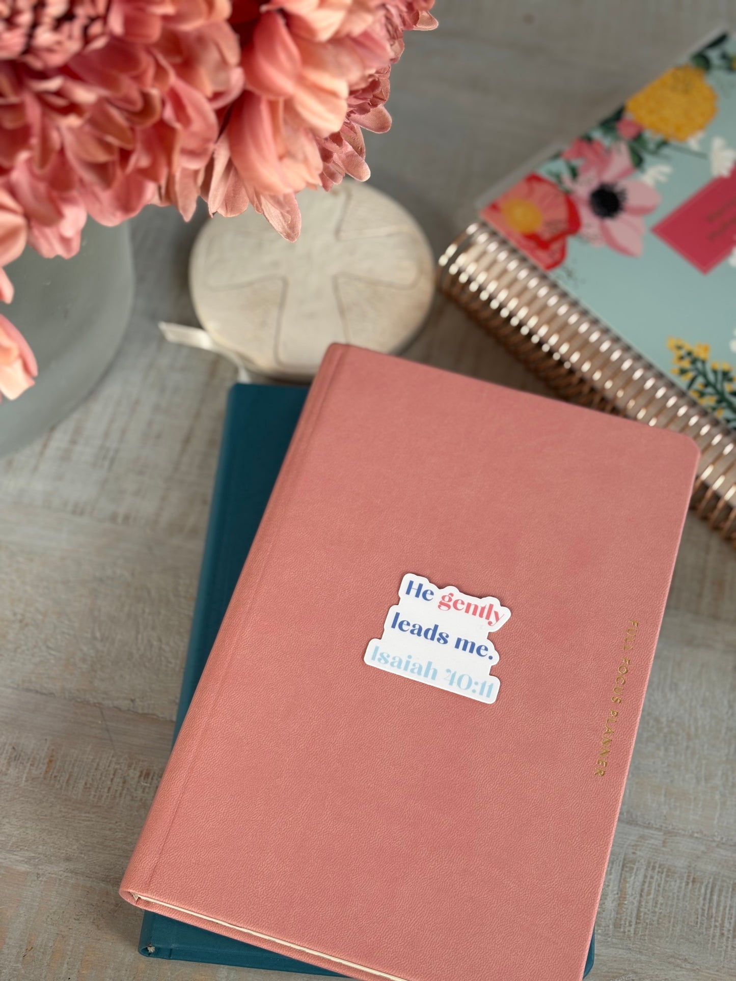 He Gently Leads Sticker